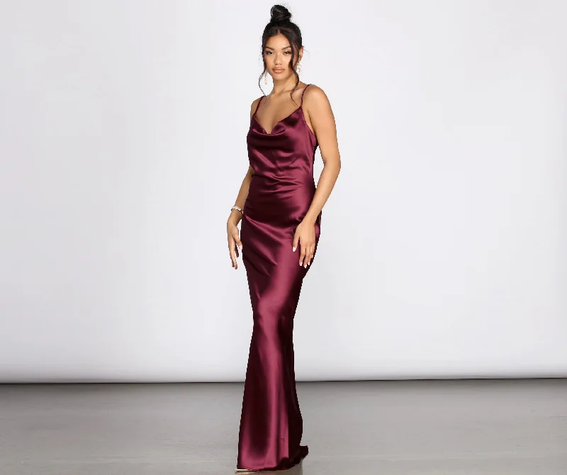 New Discounts Just Dropped!Londyn Formal Sleeveless Satin Dress