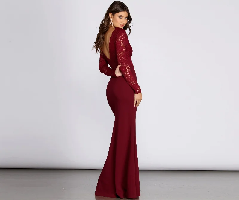 Your Wallet Will Thank You!Luciana Formal Lace Mermaid Dress