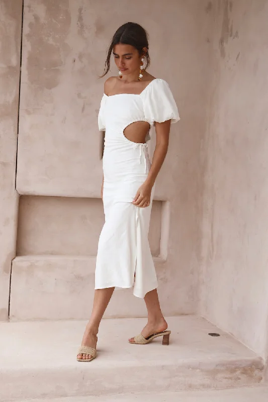 Get More, Spend Less – Shop Now!Luna Eclipse Maxi Dress White
