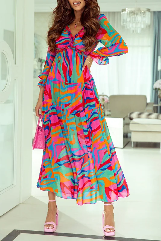 Biggest Sale of the Season!Floral Ruffle Tiered Maxi Dress