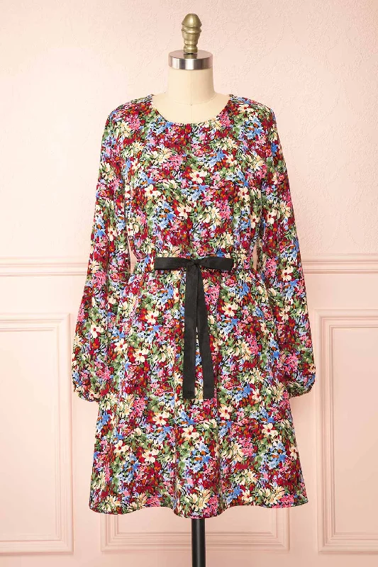 Flash Deals – Act Quickly!Niphia | Short Floral Long Sleeved Dress