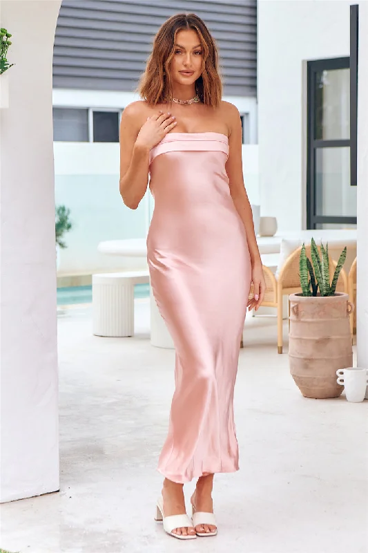 Get Ready to Save!No Two Alike Maxi Dress Pink