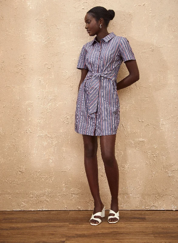 Today Only – Don’t Miss It!Stripe Print Shirt Dress