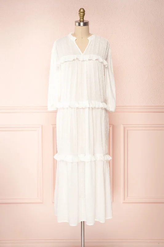 Special Discounts Inside!Tatiana | Long Sleeve Plumetis Dress