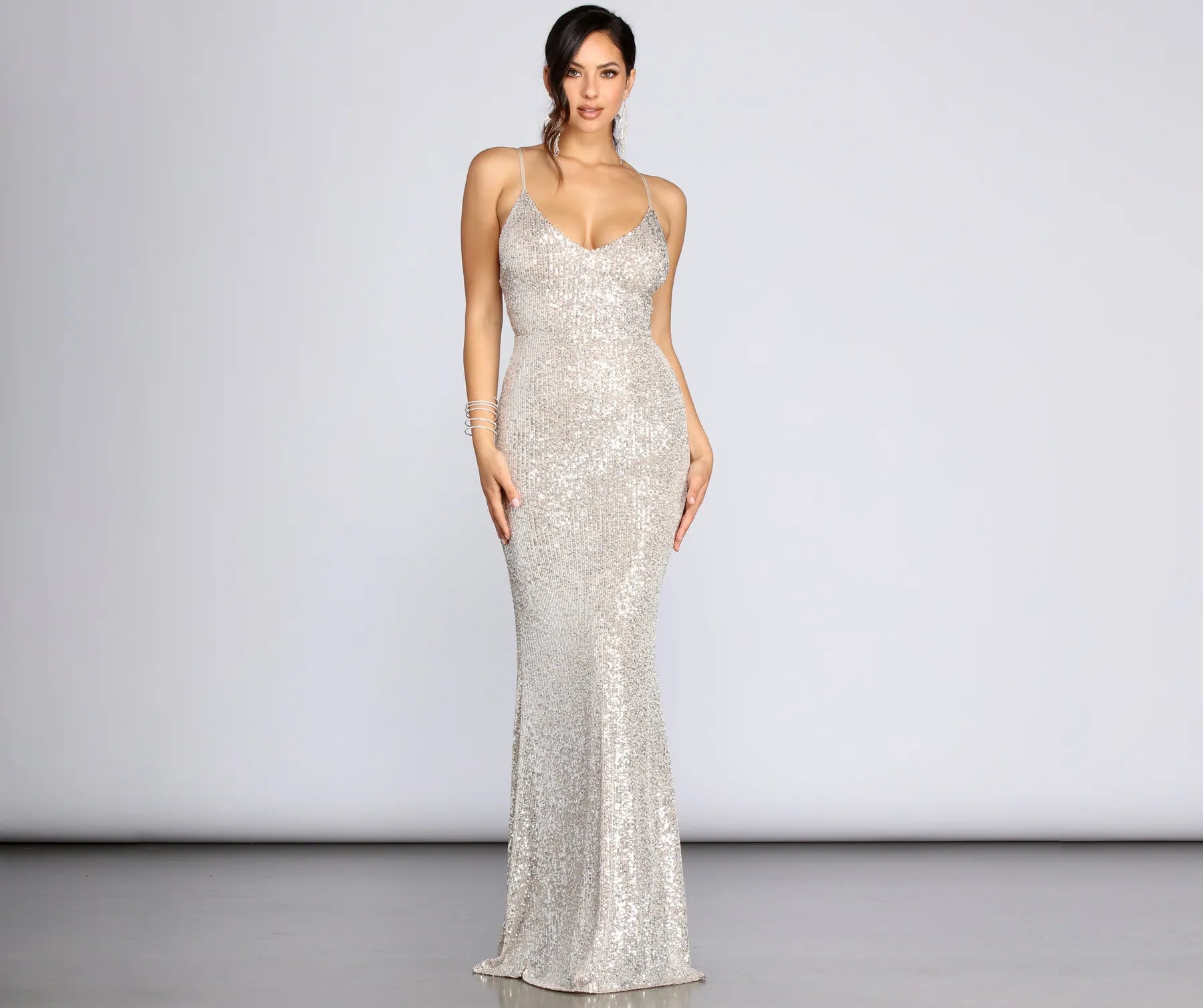 Upgrade for Less!Teagan Sequin Gown