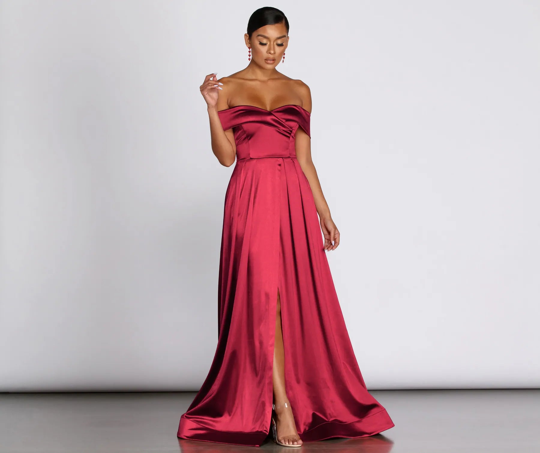 Save More with Every Purchase!Trish Formal Off The Shoulder Dress
