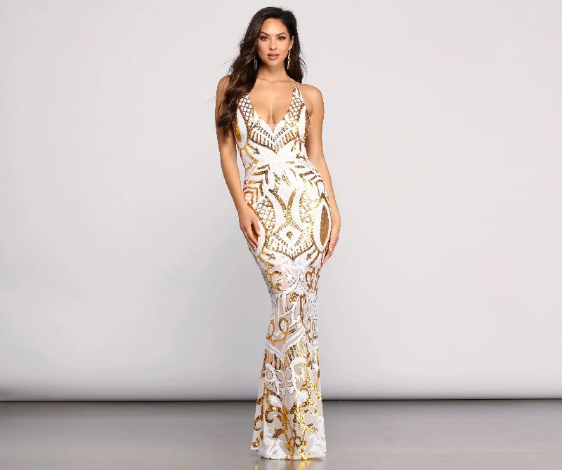 Get More, Spend Less – Shop Now!Yajaira Formal Sequin Gown