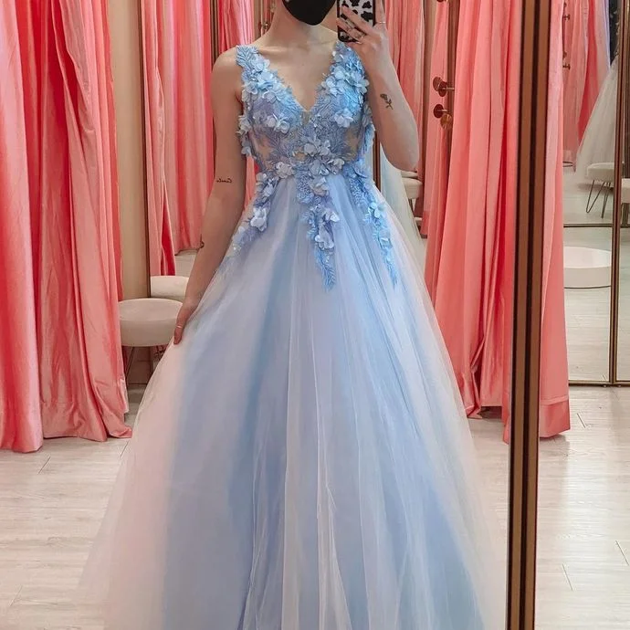 Best Offers of the Month!Appliques V-Neck A-Line Prom Dresses,Long Prom Dresses cg20867 Best Offers of the Month!Appliques V-Neck A-Line Prom Dresses,Long Prom Dresses cg20867