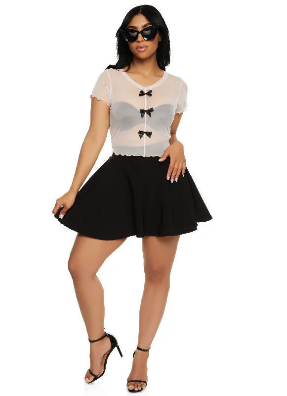 Shop Before It’s Gone!Snatched High Waist Mini Skirt