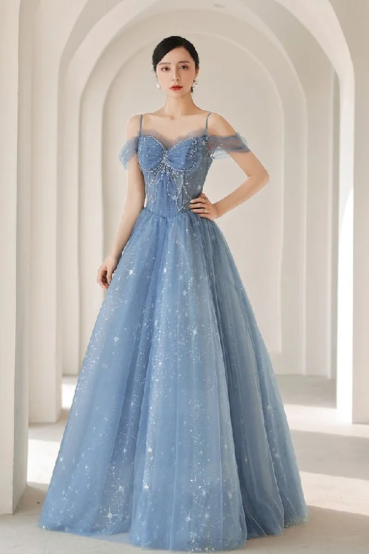 Price Drops You’ll Love!BLUE SWEETHEART NECK TULLE BEADS LONG PROM DRESS BLUE EVENING DRESS cg20833 Price Drops You’ll Love!BLUE SWEETHEART NECK TULLE BEADS LONG PROM DRESS BLUE EVENING DRESS cg20833