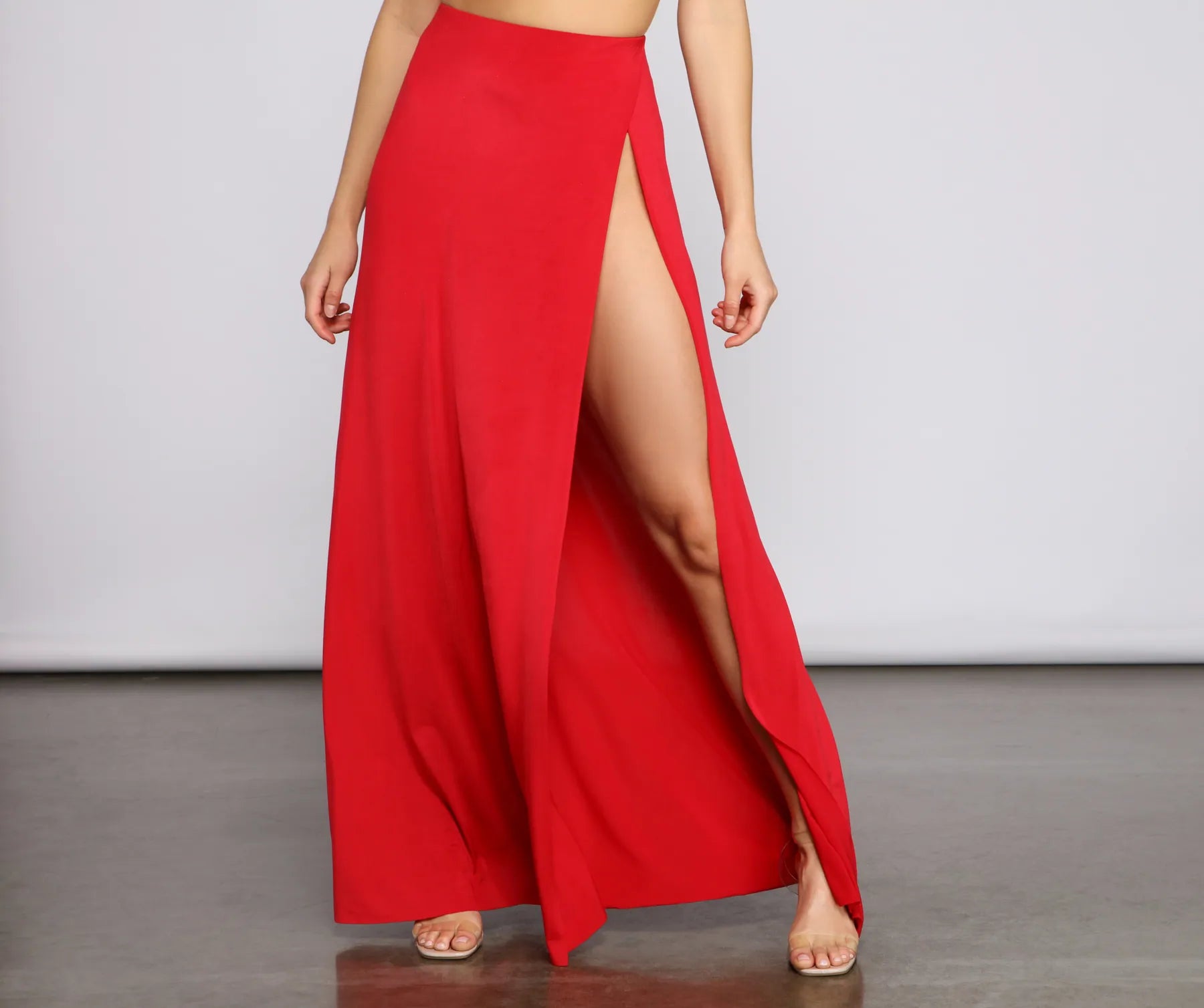 More Discounts, More Joy!Bold Impressions High Slit Maxi Skirt