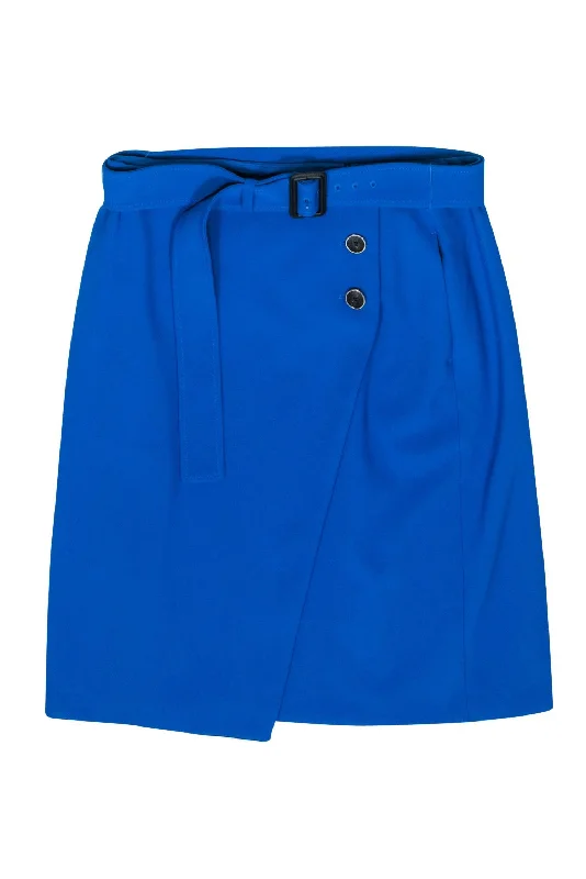 Exclusive Savings This Week!BOSS Hugo Boss - Blue Wrap-Style Pencil Skirt w/ Belt Sz 10 Exclusive Savings This Week!BOSS Hugo Boss - Blue Wrap-Style Pencil Skirt w/ Belt Sz 10