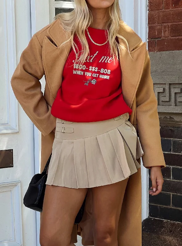 Shop Now and Save!Cartwright Mini Skirt Beige
