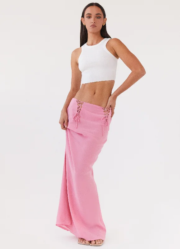 Today’s Deals, Tomorrow’s Regrets!Chella Tie Up Skirt - Pink