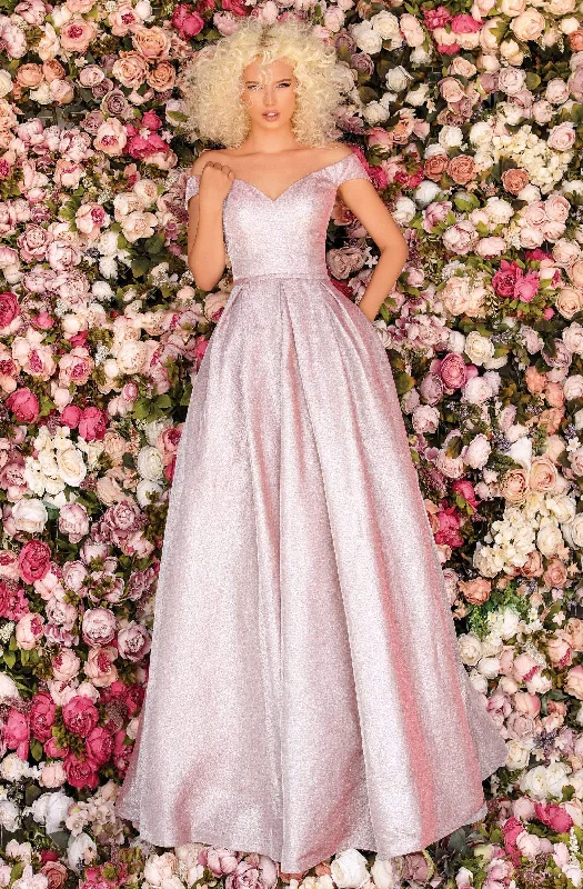 Shop Smart, Save Big!Clarisse - 8231 Off-Shoulder Pleated Ballgown