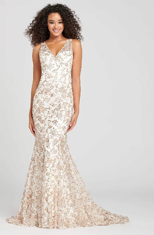 Lowest Prices Guaranteed!Colette for Mon Cheri - CL12010 Sleeveless V-Neck Mermaid Dress