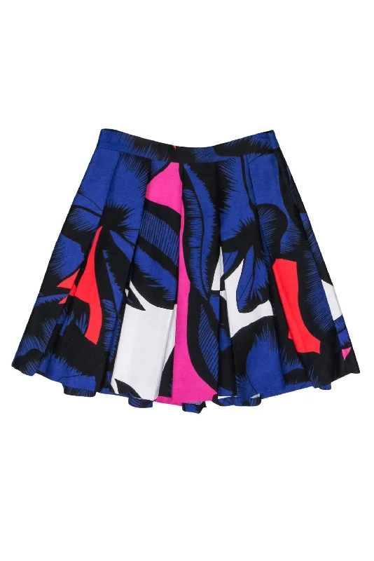 Save More When You Shop More!Diane von Furstenberg - Black & Purple Floral Print Midi Skater Skirt Sz 2 Save More When You Shop More!Diane von Furstenberg - Black & Purple Floral Print Midi Skater Skirt Sz 2