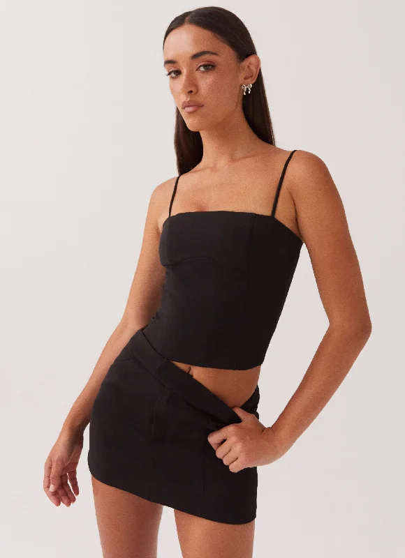 Get the Best for Less!Eliana Suit Mini Skirt - Black