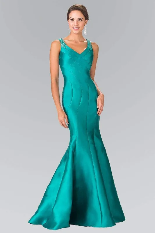 Get the Best for Less!Elizabeth K GL2212 Sculpted V-Neck Mikado Trumpet Gown in Black - 1 pc Green in size 2XL Available Get the Best for Less!Elizabeth K GL2212 Sculpted V-Neck Mikado Trumpet Gown in Black - 1 pc Green in size 2XL Available