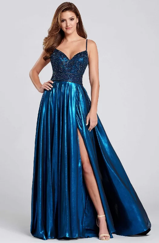 Your Discount is Waiting!Mon Cheri - EW120107 Beaded Plunging V-neck A-line Gown