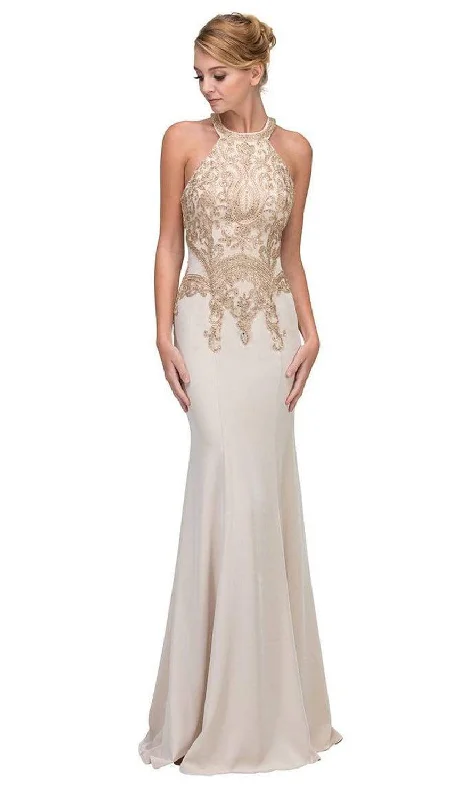 Score Big Savings Today!Eureka Fashion - 7033 Embroidered Appliqued Mermaid Gown