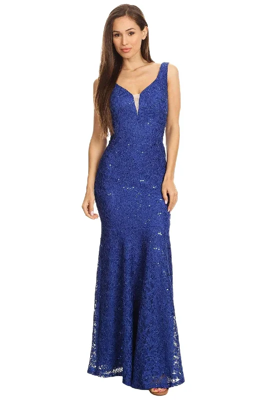 Best Offers of the Month!Eureka Fashion - Lace Deep V-neck Trumpet Dress 5010 - 1 pc Lilac In Size L Available Best Offers of the Month!Eureka Fashion - Lace Deep V-neck Trumpet Dress 5010 - 1 pc Lilac In Size L Available