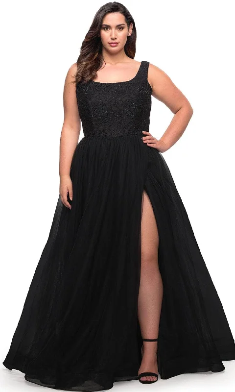 Stock Up and Save!La Femme 29070 - Scoop Neck A-Line Prom Dress