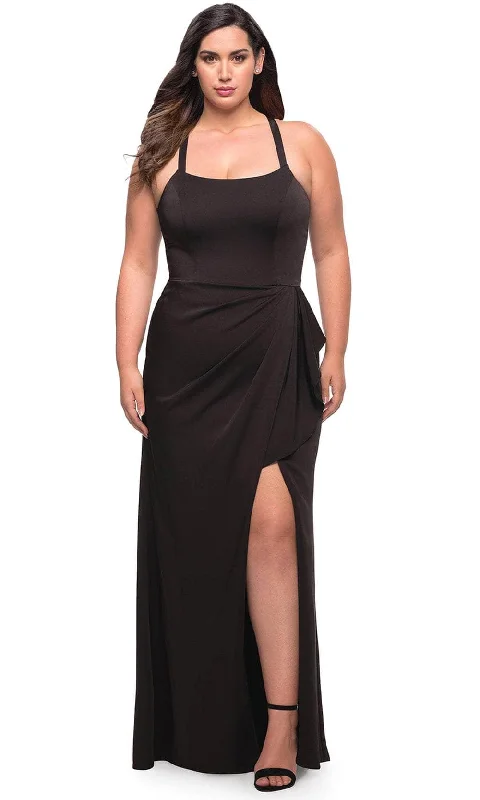 Must-Have Deals Inside!La Femme 29634 - Sleeveless Ruffled Long Dress