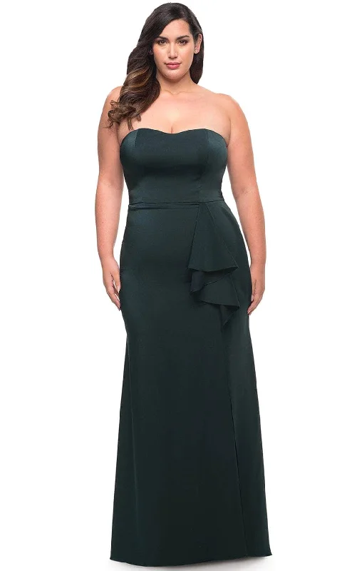 Don’t Wait – Deals Won’t Last!La Femme 29664 - Strapless Ruffled Slit Prom Gown