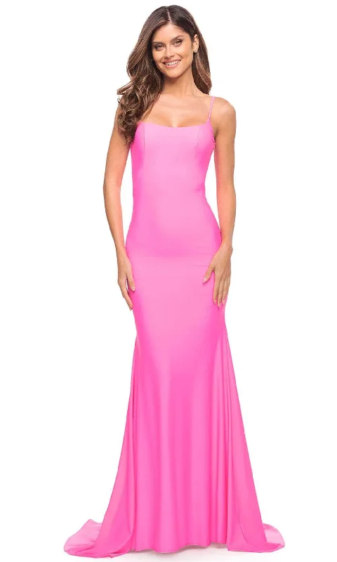 Amazing Prices You Can’t Resist!La Femme 30682 - Neon Trumpet Evening Dress