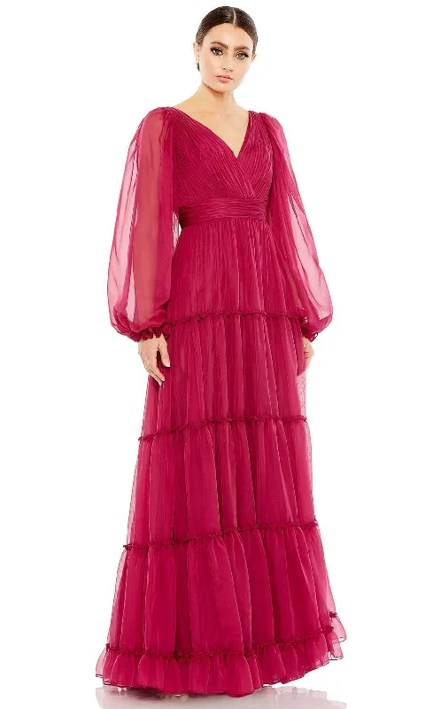 Score Huge Discounts Today!Mac Duggal 68198 - Frilled Chiffon Formal Gown