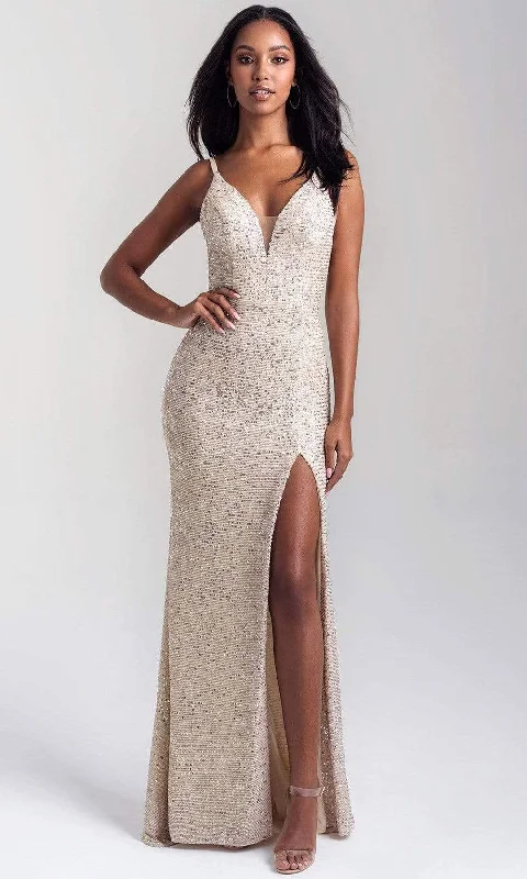 The Best Sale of the Year!Madison James - Plunging V-Neck Fitted Bodice Sheath Dress 20-367 The Best Sale of the Year!Madison James - Plunging V-Neck Fitted Bodice Sheath Dress 20-367