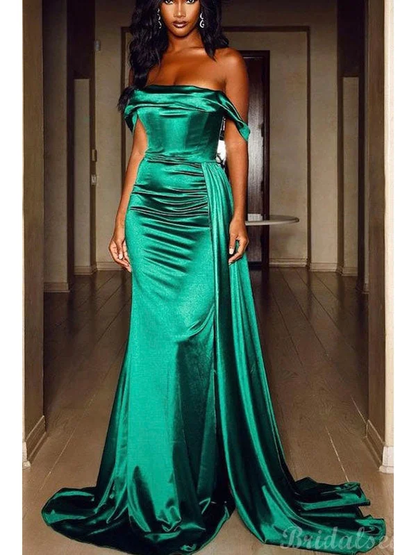 Hottest Discounts of the Year!Mermaid Green Satin Elegant Simple Party Long Prom Dresses, Evening Dress PD355 Hottest Discounts of the Year!Mermaid Green Satin Elegant Simple Party Long Prom Dresses, Evening Dress PD355