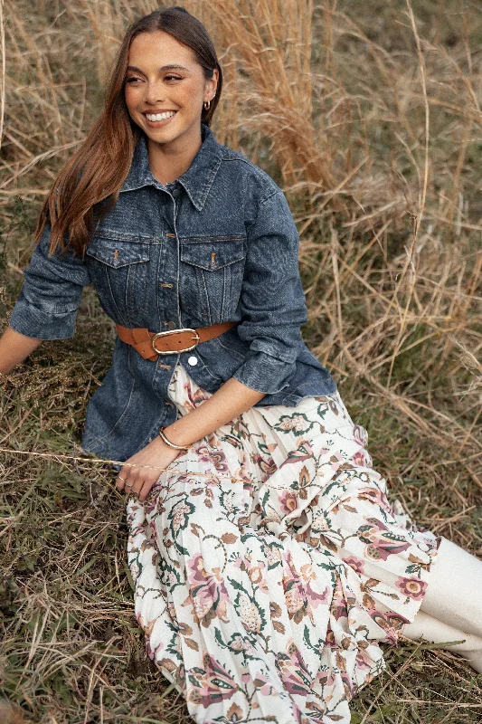 Lowest Prices Guaranteed!Michael Pleated Midi Skirt - Paisley Floral
