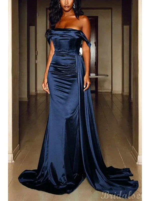 Your Chance to Save is Now!Off the Shoulder Mermaid Satin Elegant Simple Party Long Prom Dresses, Evening Dress PD356 Your Chance to Save is Now!Off the Shoulder Mermaid Satin Elegant Simple Party Long Prom Dresses, Evening Dress PD356