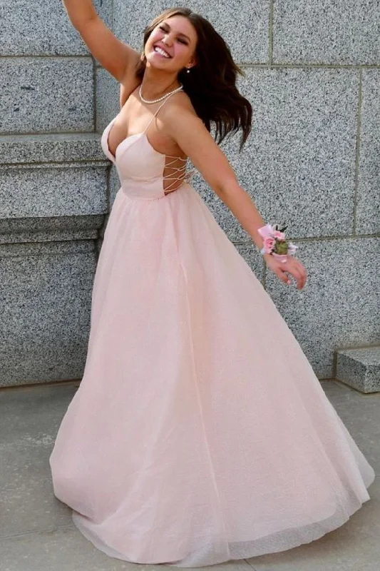 Save Up to 50% Off!princess A-line pink long prom dress ball gown    cg20857