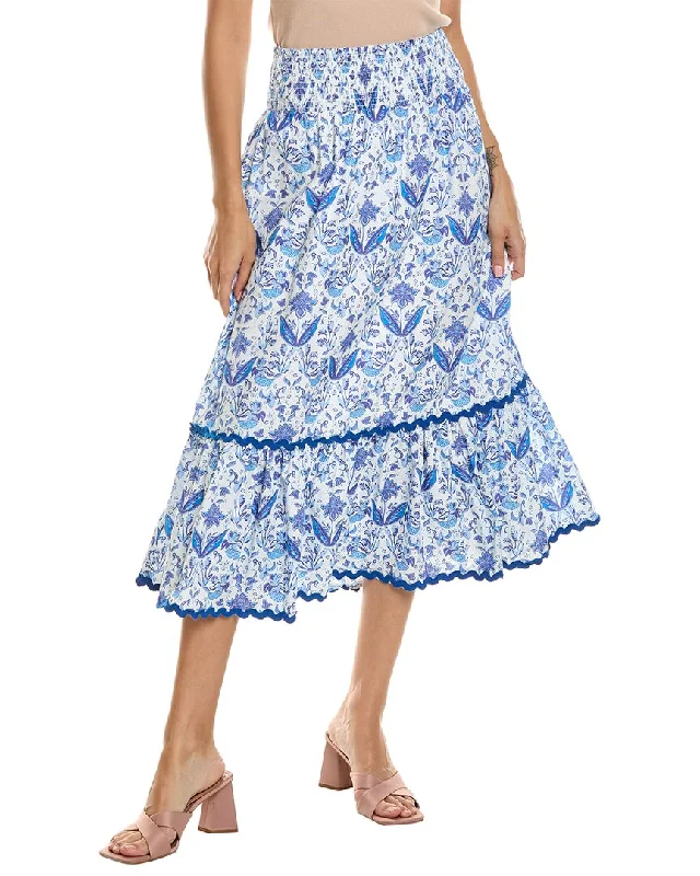 The Best Deals Won’t Wait!Sail to Sable Smocked Waist Midi Skirt