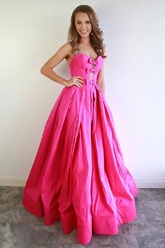 Best Price of the Season!Sexy Sweetheart Neck Hot Pink Satin Long Prom Dress cg20839 Best Price of the Season!Sexy Sweetheart Neck Hot Pink Satin Long Prom Dress cg20839