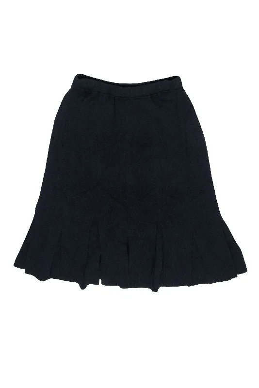 The Best Offers Are Here!St. John - Dark Navy Knit Car Wash Hem Skirt Sz 6