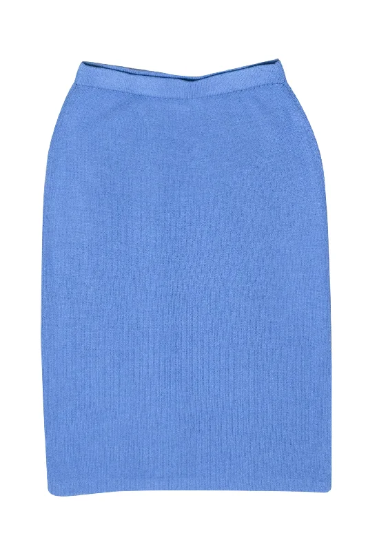 Must-Have Deals Inside!St. John - Light Blue Knit Pencil Midi Skirt Sz 6