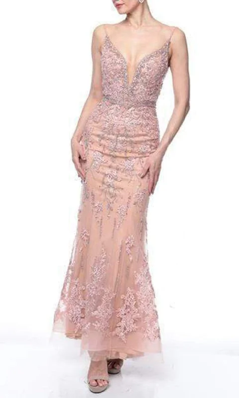 New Discounts Just Dropped!Terani Couture - Bedazzled Deep V-neck Trumpet Dress 1922GL0681 - 1 pc Rose Blush In Size 14 Available New Discounts Just Dropped!Terani Couture - Bedazzled Deep V-neck Trumpet Dress 1922GL0681 - 1 pc Rose Blush In Size 14 Available