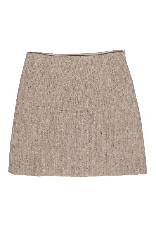 One Click Away from Big Savings!Theory - Beige Wool Blend Skirt w/ Side Zipper Sz 6 One Click Away from Big Savings!Theory - Beige Wool Blend Skirt w/ Side Zipper Sz 6