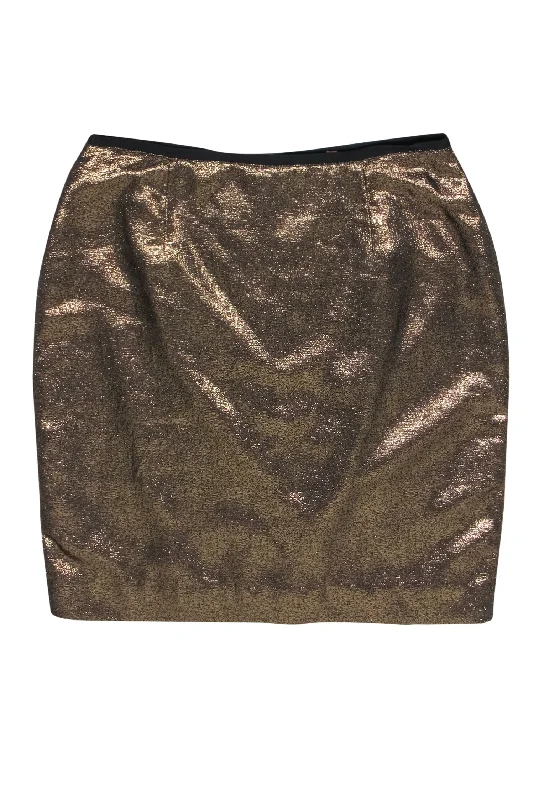 Exclusive Offers You’ll Love!Tory Burch - Gold Metallic Pencil Skirt Sz 14