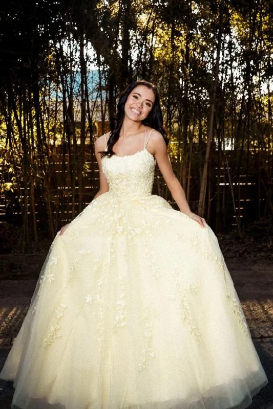 Mega Sale Happening Now!yellow long prom dress with appliques lace formal dress cg20814 Mega Sale Happening Now!yellow long prom dress with appliques lace formal dress cg20814