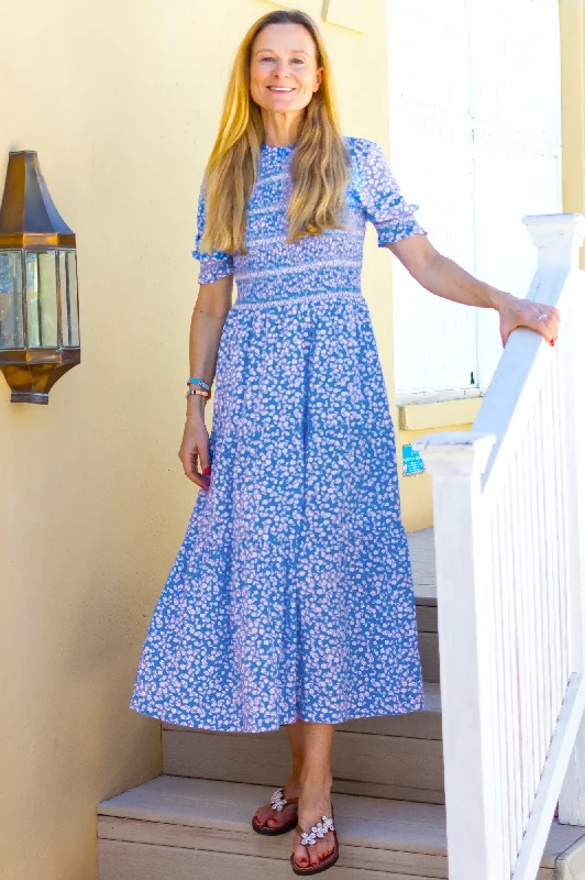 The Best Deals Won’t Wait!Amalie Dress | Daisy Flower Blue