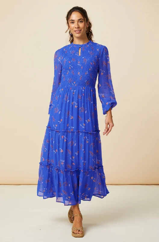One Click Away from Big Savings!Arabelle Dress | Cobalt/Orange