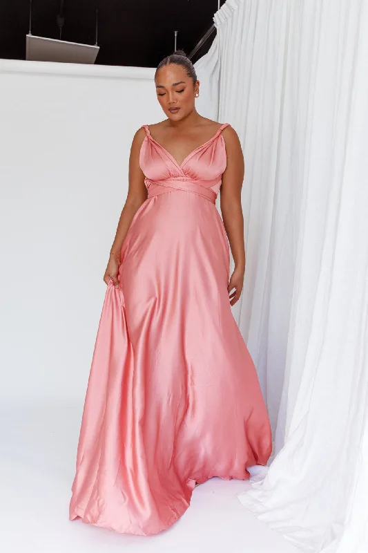Your Exclusive Offer Awaits!Ariana Multiway Maxi Dress Rose