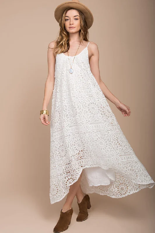 Special Discounts Inside!Aroura Crochet Maxi Dress White