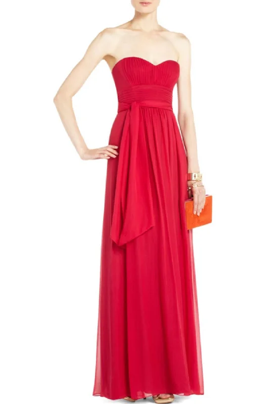 Shop Smart, Save Big!Red Chatel Strapless Maxi Dress