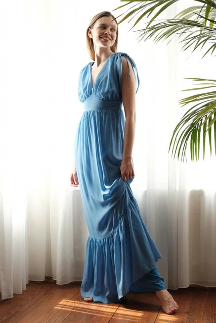 Instant Savings Await!Bloom Maxi Dress Blue